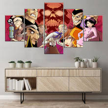 Arte de pared de fotos 5 conjunto de carteles de la empresa Bros decoración de hogar Anime papel Pintura Modular HD impreso marco para dormitorio 2024 - compra barato