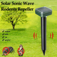 Outdoor Solar Powered Mole Repellent Ultrasonic Gopher Repellent for Garden Yard Anti Snake Vole Repellent Deterrent Pest Reject 2024 - buy cheap