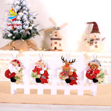 Christmas DIY Hang Decoration Christmas Snowman Tree Hanging Ornaments Gift Santa Claus Elk Reindeer Toy Doll Hang Decorations 2024 - buy cheap