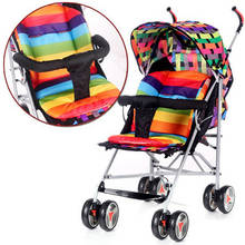 Baby Stroller Seat Cushion Pushchair Stroller Mat Accessories High Chair Pram Car Colorful Soft Mattresses Carriages Seat Pad 2024 - buy cheap