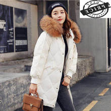 Winter Coat Female Thick Warm Duck Down Jacket Large Raccoon Fur Clothes 2021 Korean Fit Women's Down Jacket Hiver LW1aa2   2024 - buy cheap