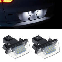 2X Car LED License Number Plate Lights Lamp For Peugeot 206 207 306 307 406 407 5008 For Citroen C3 C4 C5 BERLINGO Car Styling 2024 - buy cheap
