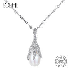 Dotefil-collar de perlas de agua dulce Natural para mujer, colgante de perlas de plata 925, joyería de lujo, enlace de regalo para fiesta, gran oferta 2024 - compra barato