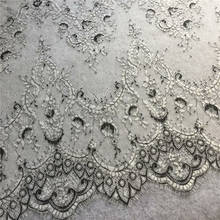 New French Eyelash Lace Fabric Diy Exquisite Lace Embroidery Clothes Wedding Dress Accessories RS806 2024 - buy cheap