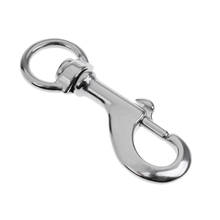 Perfeclan 4x Marine Stainless Steel Round Eye Swivel Bolt Snap Hook Ring Single End Buckle Clip Dog Chain Clip 68mm 2024 - buy cheap