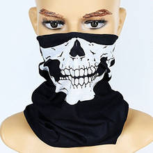 Máscaras de esqueleto fantasma de esporte, máscara mágica multiuso para esportes ao ar livre com caveira de ski, meio rosto, 10 peças 2024 - compre barato