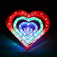 Motorcycle Styling Flash Light SMD 2835 DC 12V Motorcycle Modified RGB Light Heart Flash Atmosphere Lamp 2024 - buy cheap