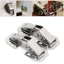 Free Shipping 2Pcs Easy Mount 90 Degree Concealed Kitchen Cabinet Cupboard Sprung Door Hinges 2024 - buy cheap