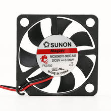 Sunon MC30060V1-000C-A99 ventilador de refrigeração do servidor dc 5v 0.56w 30x30x6mm 2-wire 2024 - compre barato