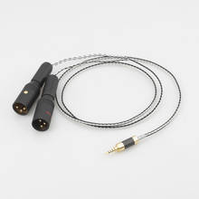 Hi End 2,5 мм TRRS сбалансированный штекер на 2 XLR Мужской кабель, для atell & Kern AK100II, AK120II, AK240, AK380, AK320, DP-X1A, FIIO X5III 2024 - купить недорого