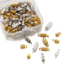 90sets/box Buckles Closed Brass End Screw Clasp for Necklace Bracelet Jewelry Making Connector DIy Findings 2024 - buy cheap