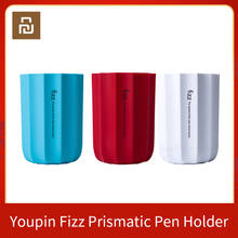 Youpin fizz caneta prismática recipiente, caneta criativa multifuncional abs suporte de pincel de maquiagem em vasos 2024 - compre barato