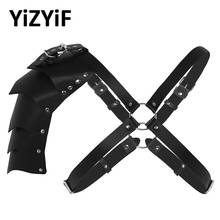 Harness Men Lingerie Strap Steampunk Faux Leather Adjustable Body Chest Harness Belt Party Cosplay Costumes With Shoulder Armors 2024 - buy cheap