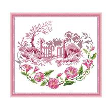 Morning Glory Garden Cross Stitch Patterns Printed Fabric 14CT 11CT Counted Canvas DIY Embroidery Kits Needlework Set Home Decor 2024 - buy cheap