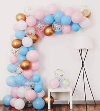 62pcs Balloon Garland Arch Kit L-pink blue white Latex air Balloons Pack for baby shower birthday party decor supplies. 2024 - buy cheap