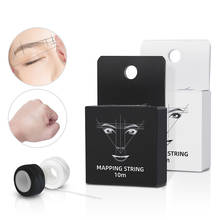 10m Microblading MAPPING STRING Pre-Inked Eyebrow Marker Thread Tattoo Brows Point 10m Pre Inked Tattoo PMU String For Mapping 2024 - buy cheap