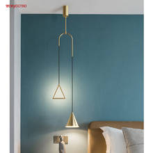 Lámpara colgante de 2 cabezales para decoración de dormitorio, luces Led largas postmodernas para comedor, Industrial, accesorios de diseño artístico 2024 - compra barato