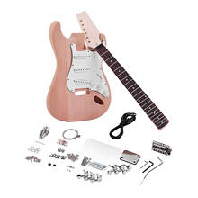 Unfinished DIY Electric Guitar Kit for Beginner Professional Performance 2024 - buy cheap