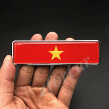 Metal Vietnam Vietnamese Flag Car Emblem Badge Motorcycle Sticker Decals Fairing 2024 - buy cheap