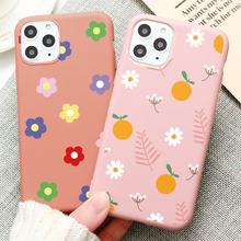 Candy Color Cute Daisy Cover For iPhone 11 Pro Max Silicone Matte Soft Case For iPhone 6 6S 7 8 Plus XS Max 11 X XR 5 5S SE Case 2024 - buy cheap