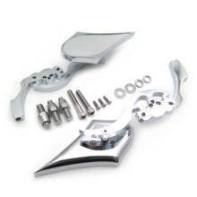 Aftermarket Free Shipping Motorcycle Parts CHROME Custom Skull Blade Mirror Fit For Harley  Electra Heritage Sportster Glide 2024 - buy cheap