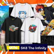 Camiseta de SK8 The Infinity Cosplay Reki Kyan Langa Hasegawa Miya Chinen, disfraz de verano, sudadera de manga corta 2024 - compra barato