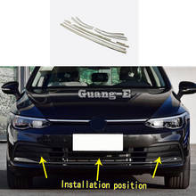 Car Body Protection Trim Front Up Racing Grid Grill Grille Frame Parts Sticks 7pcs For VW Volkswagen Golf8 Golf 8 2019 2020 2021 2024 - buy cheap