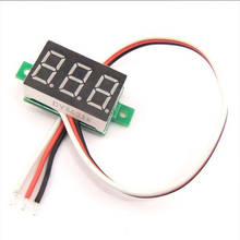 Mini medidor de voltaje de Panel de visualización LED, voltímetro Digital de 0,36 pulgadas, CC 0-100v, 3 bits, Rojo 2024 - compra barato