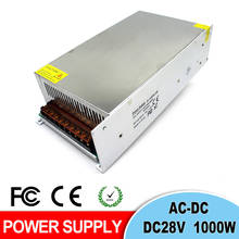 1000W Switching Power Supply 35.7A DC 28V Source Adjustable Power Adapter Input Voltage AC110V/220V For Engraver Machine Tool 2024 - buy cheap