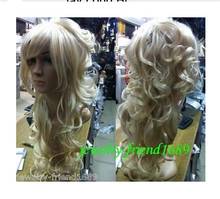 Новый парик для косплея длинные блондинки смешанные волнистые термостойкие женские парики из синтетических волос 2024 - купить недорого