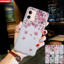 Flowers Soft TPU Case for iPhone 12 11 Pro Max XS Max X XR 6S 7 8 Plus SE 2020 Matte Back Cover For iPhone 11 Pro 12mini Cases 2024 - buy cheap