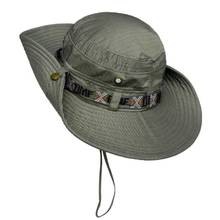 Sombreros de pesca de caza del ejército para hombre, gorra deportiva al aire libre, Cubo de senderismo, sombrero para el sol, gorras de pesca de poliéster, Chapeu 2024 - compra barato