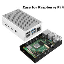 Caixa de alumínio mais recente para raspberry pi 4 modelo b 2024 - compre barato