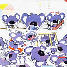 40pcs cute animal koala fodder stickers package hand books cartoon diary creative diy tiny translucent DIY craft photo albums 2024 - buy cheap