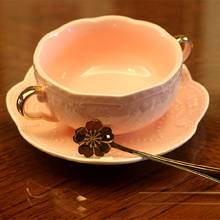 Creative Princess Pink Phnom Penh Ear Bowl European Embossed Ceramic Milk Soup Bowl Soup Dessert Bowl WF1108400 2024 - buy cheap