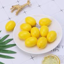 20pcs simulação realista limão artificial fruta falsa decoração de festa de casa 62kc 2024 - compre barato