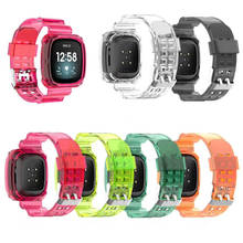 Correa de silicona deportiva para Apple Watch Series 7, 6, 5, 4, 3, 2, SE, bandas transparentes para iwatch 38, 40, 41, 42, 44, 45MM 2024 - compra barato