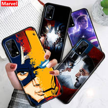 Capa de celular da marvel vingadores, capinha de celular preta, super herói, capitão américa, para huawei honor x10 5g 10x 10i 10 9c 9s 9a 9i 9n 9x pro 9 lite 2024 - compre barato