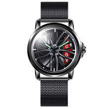 Reloj deportivo de Acero Inoxidable para Hombre, cronógrafo de cuarzo, diseño creativo, neumáticos de Hip Hop, 2021 2024 - compra barato