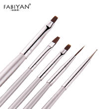 5pcs/Set Nail Art Painting Drawing Builder Line Brush Acrylic Gel UV Polish Dotting Phototherapy Pen Tools Manicure Salon Design 2024 - buy cheap