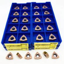 Turning inserts WCMT050308 AZC330 carbide inserts WC type U drill WCMT 050308 machine tool CNC lathe tool parts WCMT 2024 - buy cheap