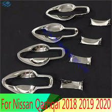 For Nissan Qashqai 2018 2019 2020 ABS Chrome Door Handle Bowl Cover Cup Cavity Trim Insert Catch Molding Garnish 2024 - buy cheap