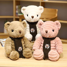 Kawaii Teddy Bear Plush Toys Stuffed Animal Pillow Soft Doll Scarf Sweater Bear Plushie Birthday Valentines Day Gifts For Kids 2024 - buy cheap