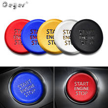 Ceyes 1PC Car Styling Sticker Accessories Auto Start Stop Engine Button Ignition Ring Fit For Audi A6 A6L A7 A8L 2019 2020 Cover 2024 - buy cheap