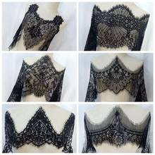 High quality vintage irregular wave flower eyelash lace trim clothing stitching home wedding lace fabric decoration accessories 2024 - buy cheap