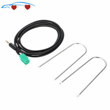 Car Aux Stereo Audio Line Input Adapter Cable 3.5mm for iPhone iPod MP3 + Removal Tool for Renault 2005-2011 Clio Megane 2024 - buy cheap