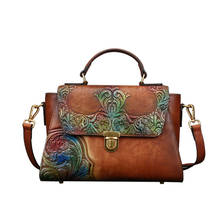 сумки 2021 женские бренд Handbag women's leather Luxury Designer Women Genuine Leather Bag Women's genuine handbag Real Cowhide 2024 - buy cheap