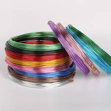 1.0 1.5 2.0 2.5mm Colorful Soft Plated Aluminium Wire For Jewelry Making DIY Bracelet Craft Accessories Wholesale Supply 2024 - buy cheap