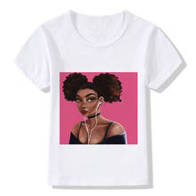 Camisetas de manga corta con rizos para niños y niñas, ropa de moda con estampado de dibujos animados, color blanco, novedad de 2019 2024 - compra barato