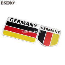 Car Styling New Design Germany National Flag Set 3D Metal Chrome Aluminium Alloy 3D Emblem Badge Sticker Decal Auto Accessory 2024 - buy cheap